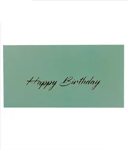 Конверт для денег с тиснением &laquo;Happy birthday&raquo; бирюза
