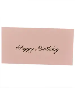 Конверт для денег с тиснением &laquo;Happy birthday&raquo; светло-розовый