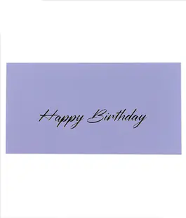 Конверт для денег с тиснением &laquo;Happy birthday&raquo; светло-сиреневый