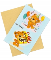 Изображение товара Поздравительная открытка с конвертом Happy Birthday!