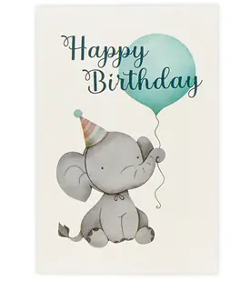 Мини открытки &laquo;Happy birthday!&raquo; ЛМ-ЗУМ-02