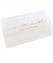 Прозора сумка для квітів Love Flowers золото