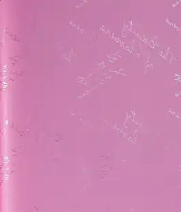 Калька для квітів Holographic темно-рожева з написами