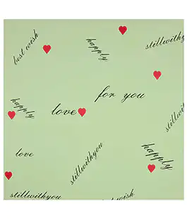 Калька для цветов &laquo;Love Time&raquo; светло зеленая 20 шт.