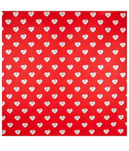 Калька для цветов &laquo;Hearts&raquo; красная 20 шт.