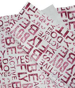 Плівка у листах для квітів &laquo;WordArt&raquo; бордо 20шт.