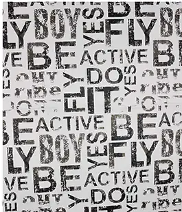 Пленка в листах для цветов &laquo;WordArt&raquo; черная 20шт.