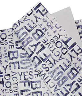 Плівка в аркушах для квітів WordArt синій 20шт.
