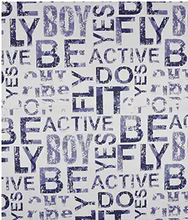 Плівка в аркушах для квітів WordArt синій 20шт.