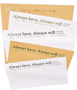 Пленка в листах для цветов белая &laquo;Always have...&raquo; розовое золото 15 шт.
