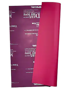 Плівка в листах для квітів бордо+червоний Amani 20 шт