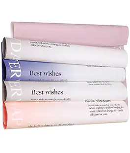 Пленка в листах для цветов фиолетовая &laquo;Best wishes&raquo; 20 шт.