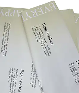 Изображение Пленка в листах для цветов салатовая «Best wishes» 20 шт.