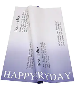 Пленка в листах для цветов темно-синяя &laquo;Best wishes&raquo; 20 шт.