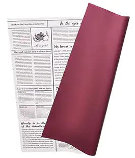 Плівка в листі для квітів бордо &ldquo;Newslet&rdquo; 20 шт.