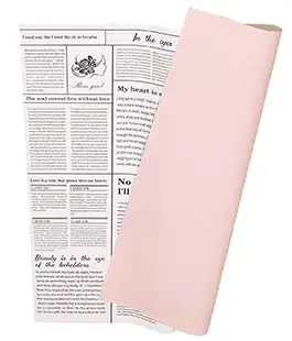 Плівка у листі для квітів рожева &ldquo;Newslet&rdquo; 20 шт.