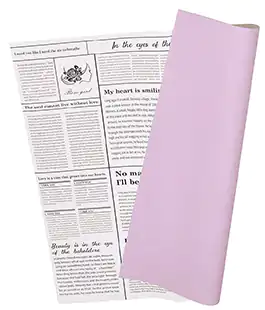 Изображение Пленка в листьях для цветов сирень “Newslet” 20 шт.