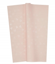 Изображение товара Плёнка в листах для цветов розовая «Сердца» 20 шт.