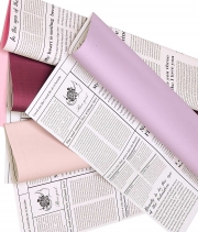 Плівка в листі для квітів бордо “Newslet” 20 шт.