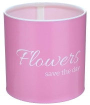 Изображение товара Коробка для квітів пластикова Save the day рожева 100/100