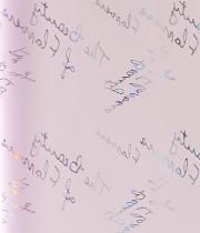 Изображение товара Калька для цветов Holographic розовая с надписями