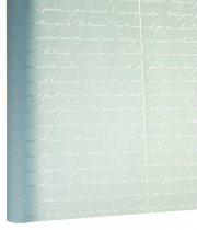 Изображение товара Калька для цветов матовая голубая французское письмо