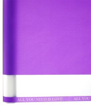 Изображение товара Калька для цветов матовая с прозрачной полосой с 2-х сторон фиолетовая