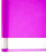 Изображение товара Калька для цветов матовая малиновая с прозрачной полосой с 2-х сторон