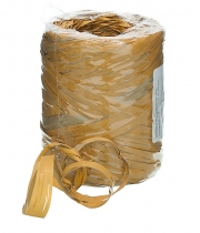 Рафия флористическая для упаковки подарков коричневая карамель