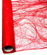 Изображение товара Сетка для цветов Сезаль красная в рулоне