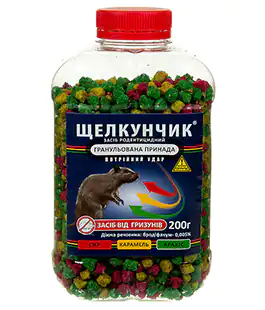 Родентицид Щелкунчик ПЭТ бутылка гранула 190г