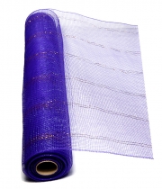 Изображение товара Сетка для цветов Gold фиолетовая с люрексом