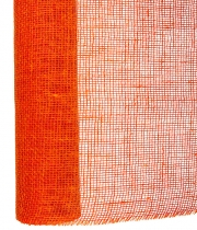 Изображение товара Сетка для цветов мешковина Юта оранжевая