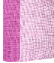 Изображение товара Сетка для цветов мешковина Юта розовая