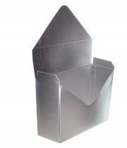 Изображение товара Коробка конверт метал серебро