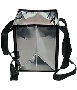 Сумка для цветов Bloombag зеркально-серебристая