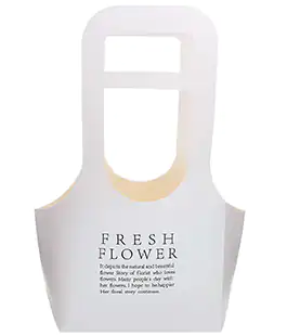Сумка для цветов Fresh Flower белая большая