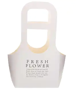 Сумка для цветов Fresh Flower белая