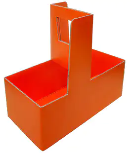 Сумка для цветов оранжевая Флораbox