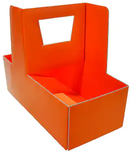 Сумка для цветов оранжевая Флораbox