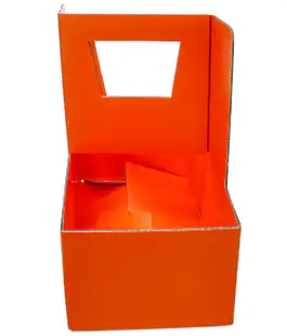Сумка для цветов оранжевая Флораbox