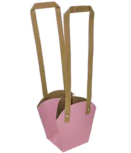 Сумка для цветов розовая Naturbag
