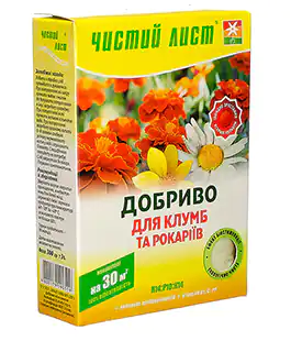 Добриво Чистий лист для Клумб та Рокаріїв 300г